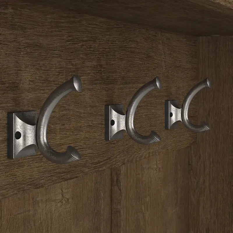 Transitional Entryway Hall Tree with Coat Hooks and Shoe Storage Bench