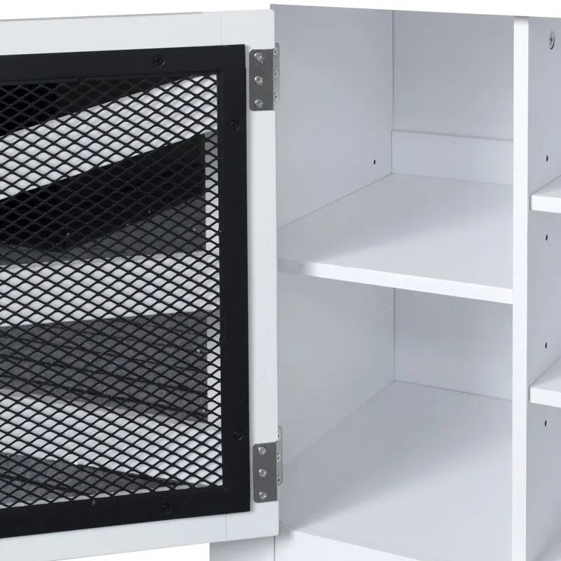 Black Entryway Hall Tree with Shoe Cubbies, Coat Hooks and Storage Bench