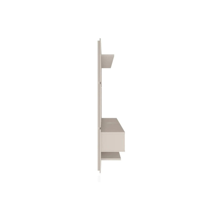 Wall-Mounted Floating TV Panel Entertainment Center with Storage Shelves