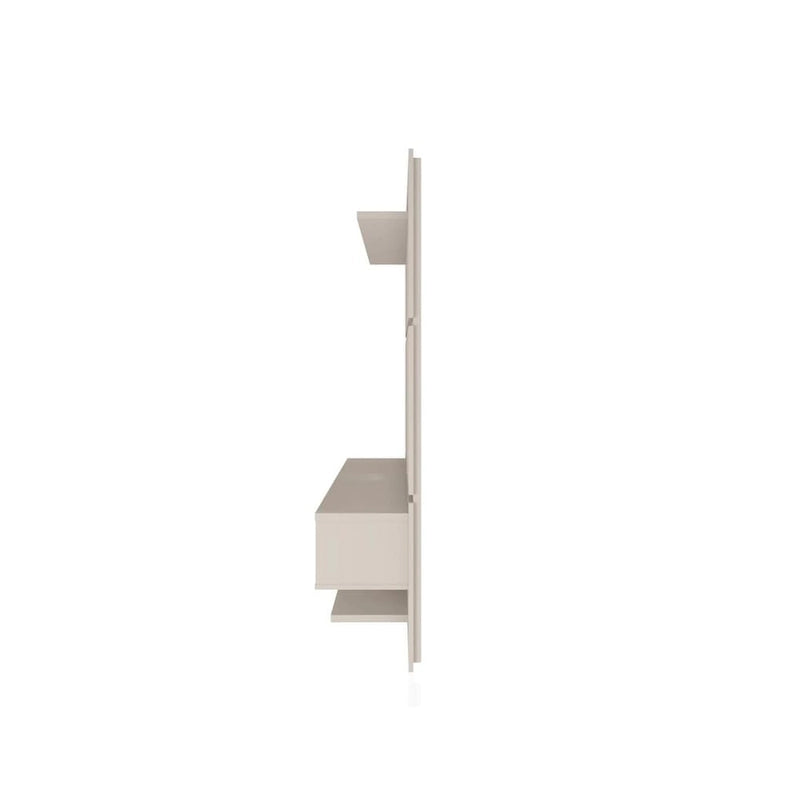 Wall-Mounted Floating TV Panel Entertainment Center with Storage Shelves