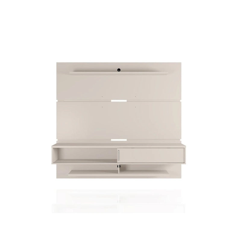 Wall-Mounted Floating TV Panel Entertainment Center with Storage Shelves