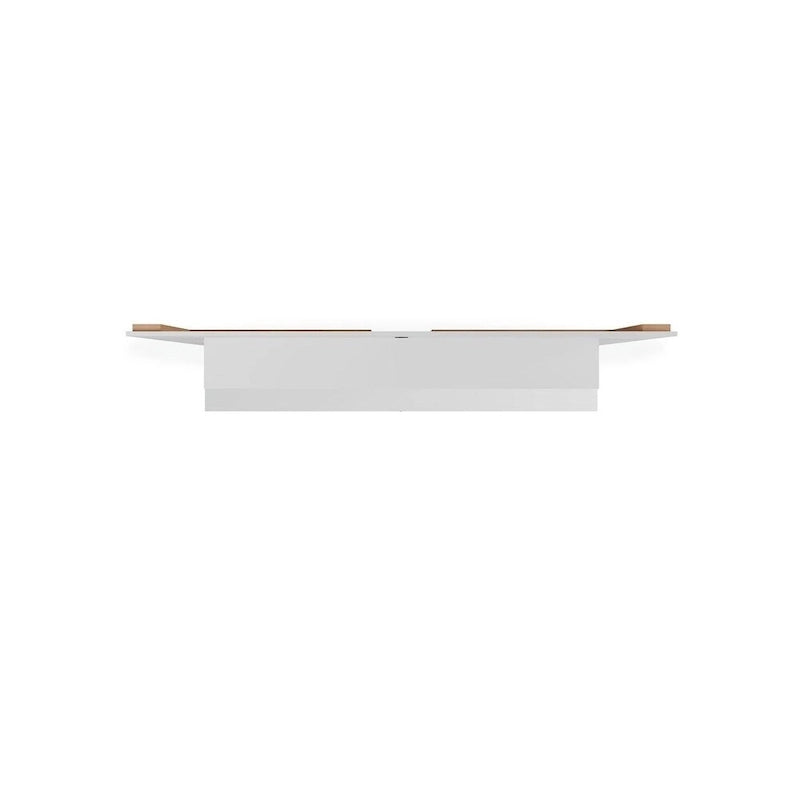 Wall-Mounted Floating TV Panel Entertainment Center with Storage Shelves