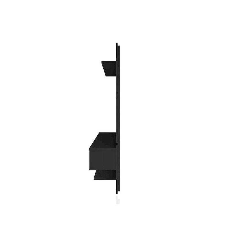 Wall-Mounted Floating TV Panel Entertainment Center with Storage Shelves