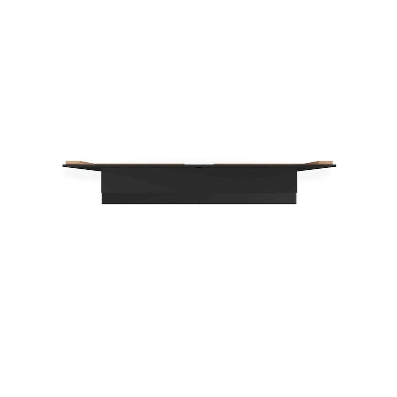 Wall-Mounted Floating TV Panel Entertainment Center with Storage Shelves