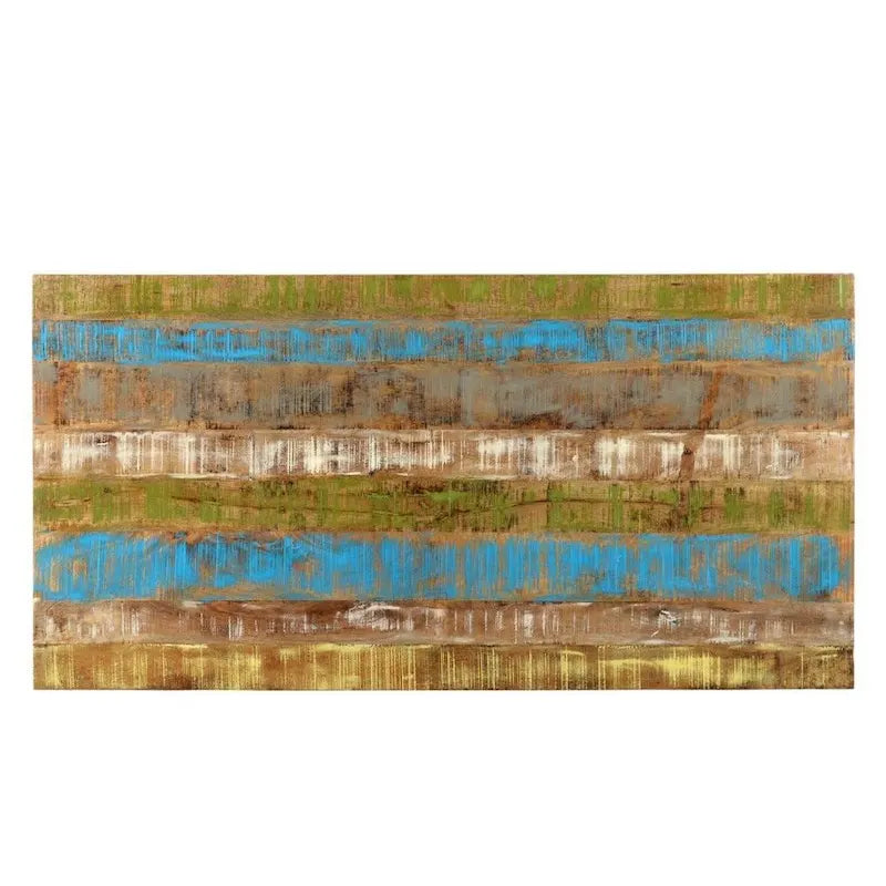 Reclaimed Mango Wood Rustic Multicolor Dining Table