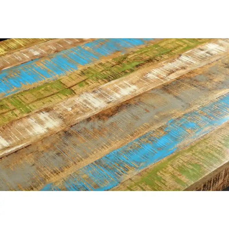 Reclaimed Mango Wood Rustic Multicolor Dining Table