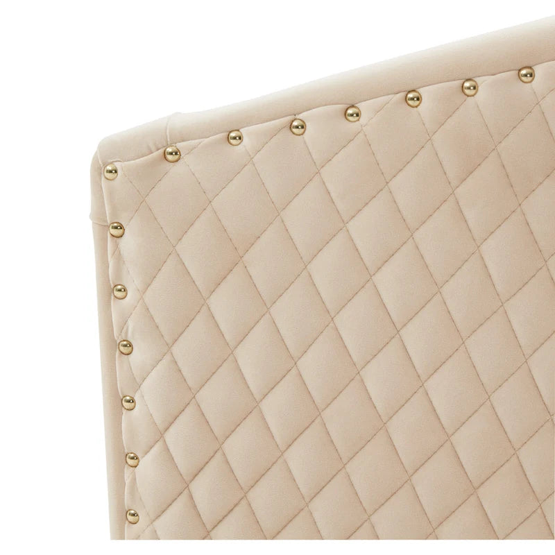 Diamond Quilted Velvet Swivel Tub Chair with Nailhead Trim