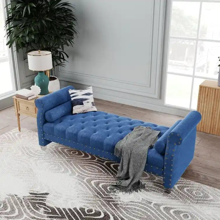 Chesterfield Velvet Tufted Upholstered Bench with Acrylic Legs Multi-Color