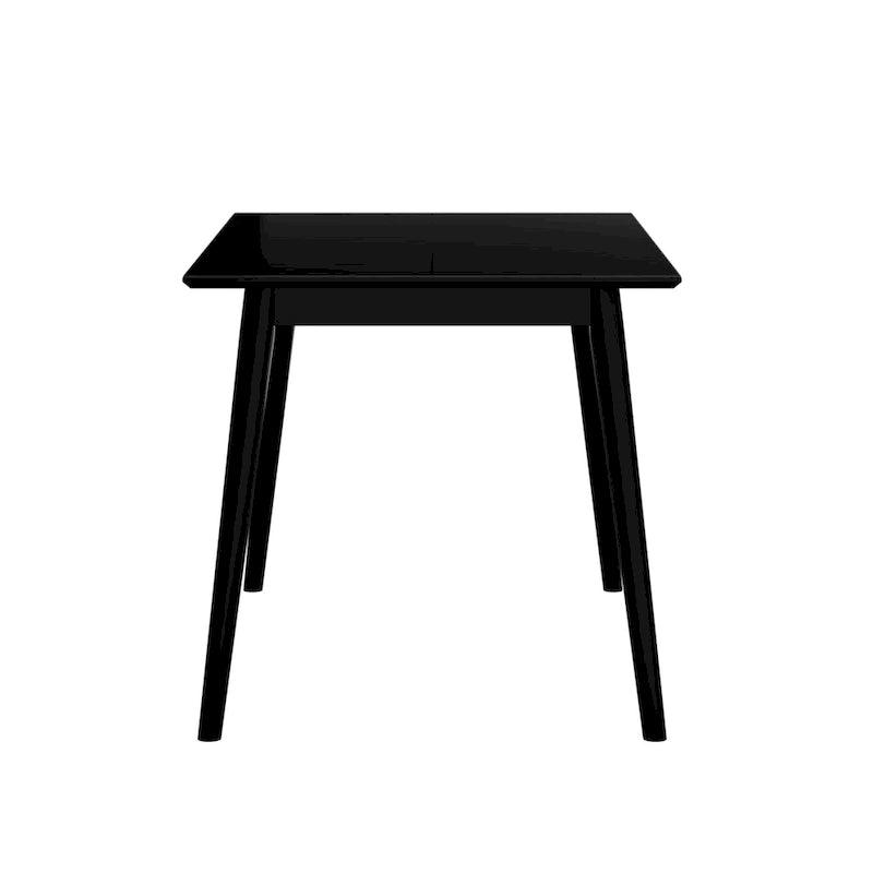 Mid-Century Modern Solid Pine Wood Dining Table Walnut Pecan Finish