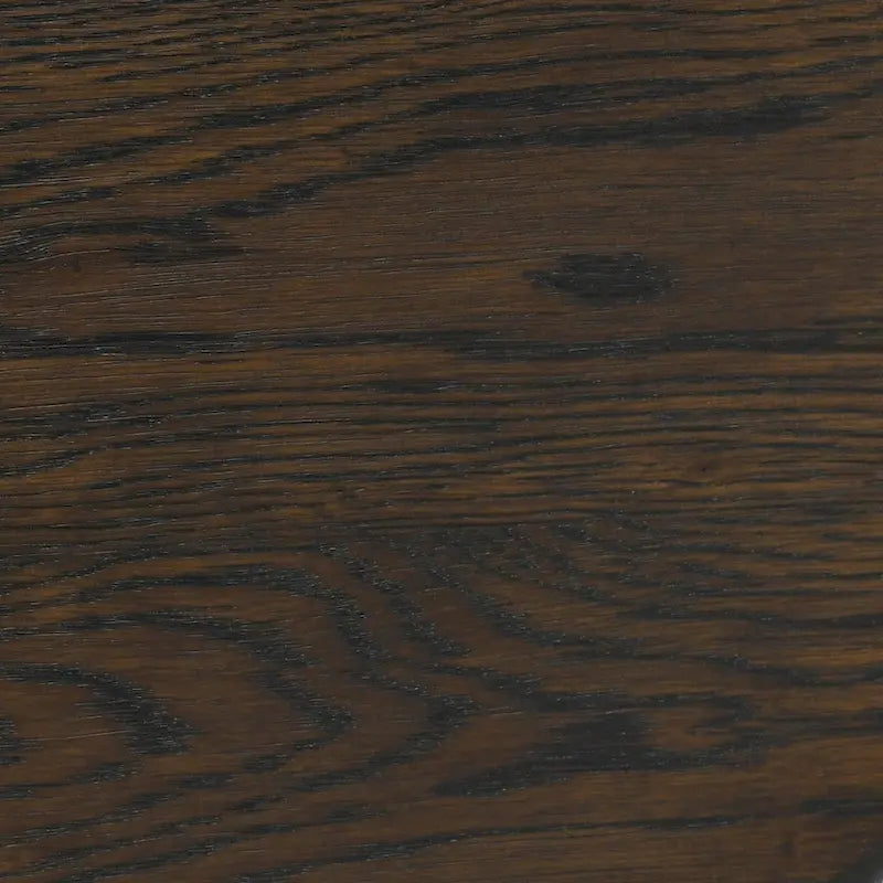 Round Oak Veneer Coffee Brown Cylindrical Plinth Base Wood End Table